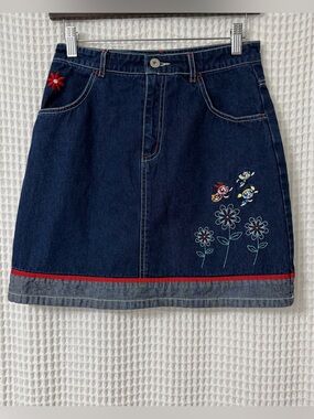 Vintage PowerPuff Girls Denim Skirt